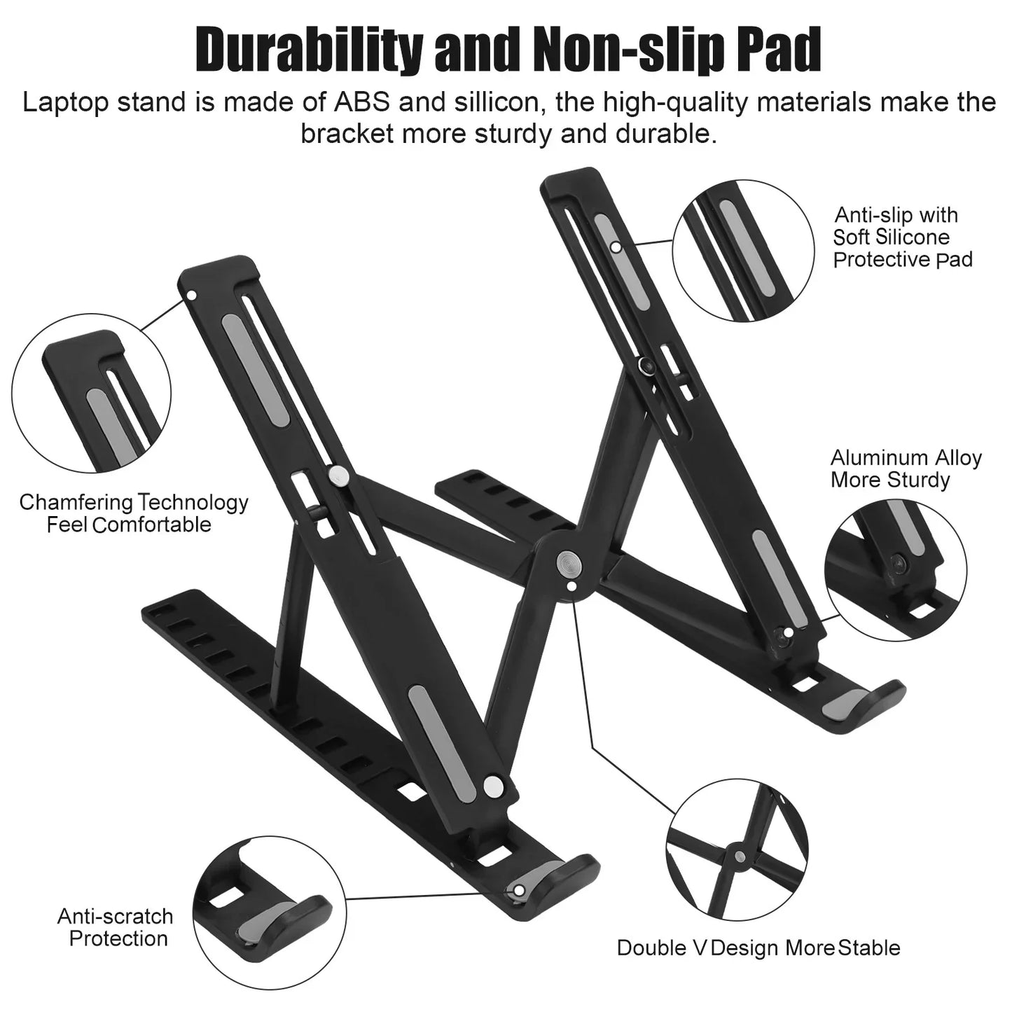 Ventilated Desktop Holder with Height Adjustment