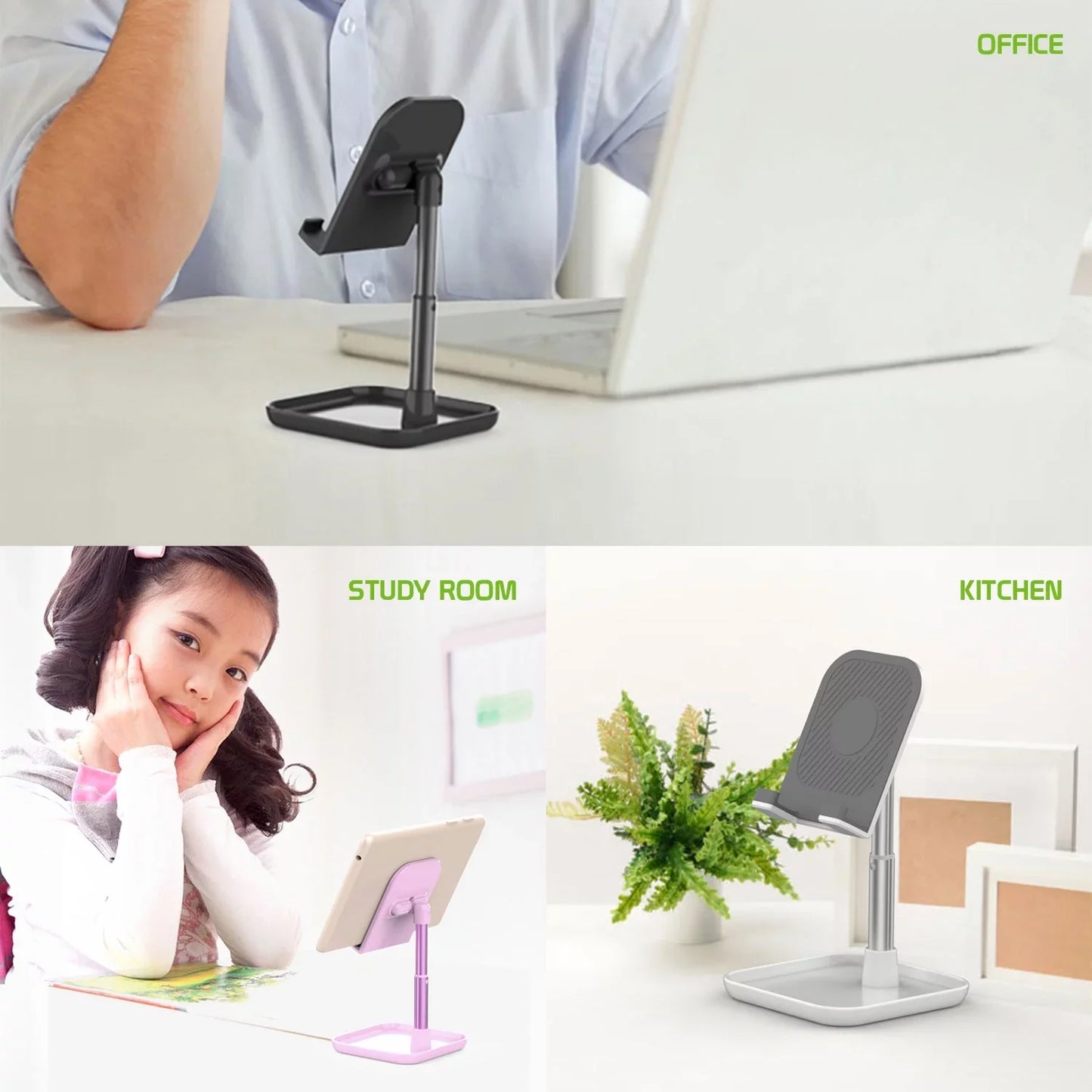 Adjustable Desktop Smartphone and Tablet Stand
