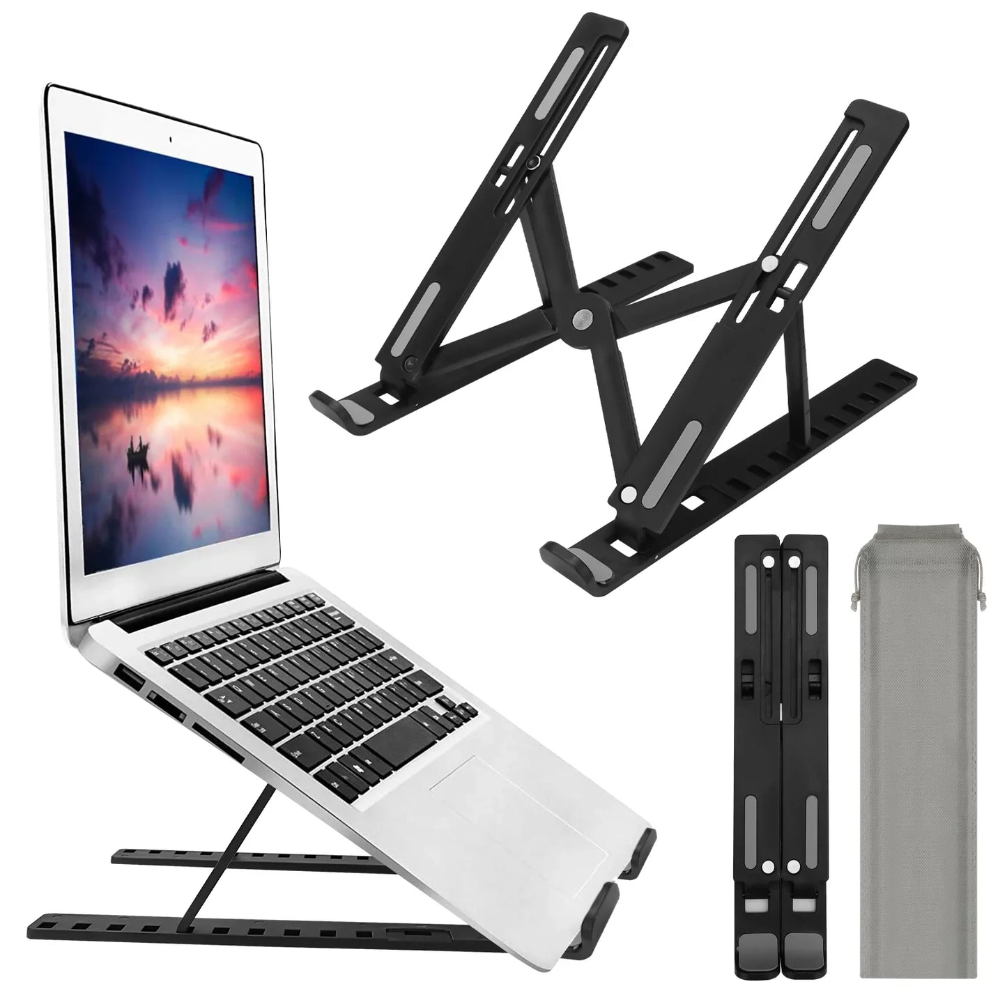 Ventilated Desktop Holder with Height Adjustment