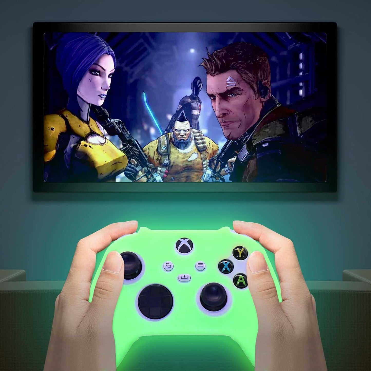Glow in The Dark Silicone Cover Skin for Xbox Series X Controller
