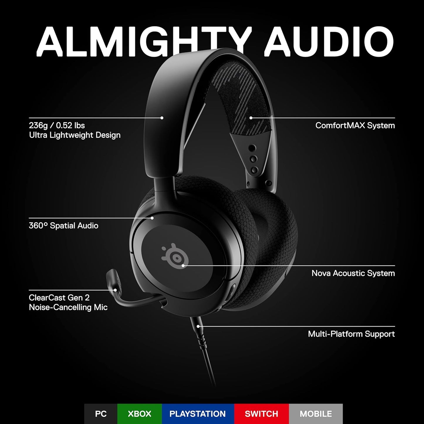 Arctis Nova 1 Multi-System Gaming Headset